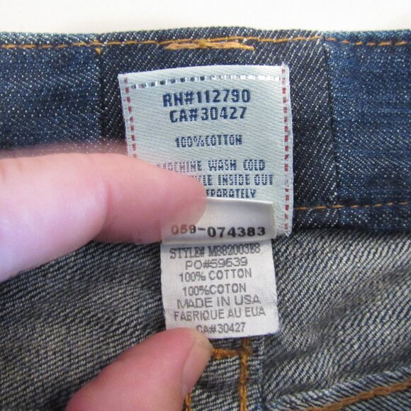 True Religion Jeans Unisex Size 29 Section Row Seat Dark Blue Wash Distressed - Picture 9 of 14